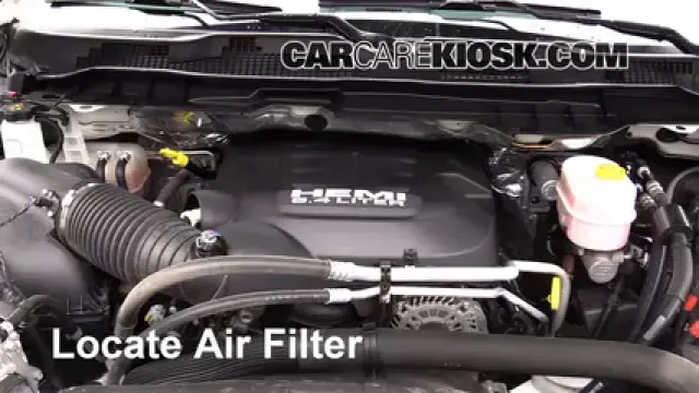 2016 Ram 3500 Laramie 6.4L V8 Crew Cab Pickup (4 Door) Filtre à air (moteur) Changement